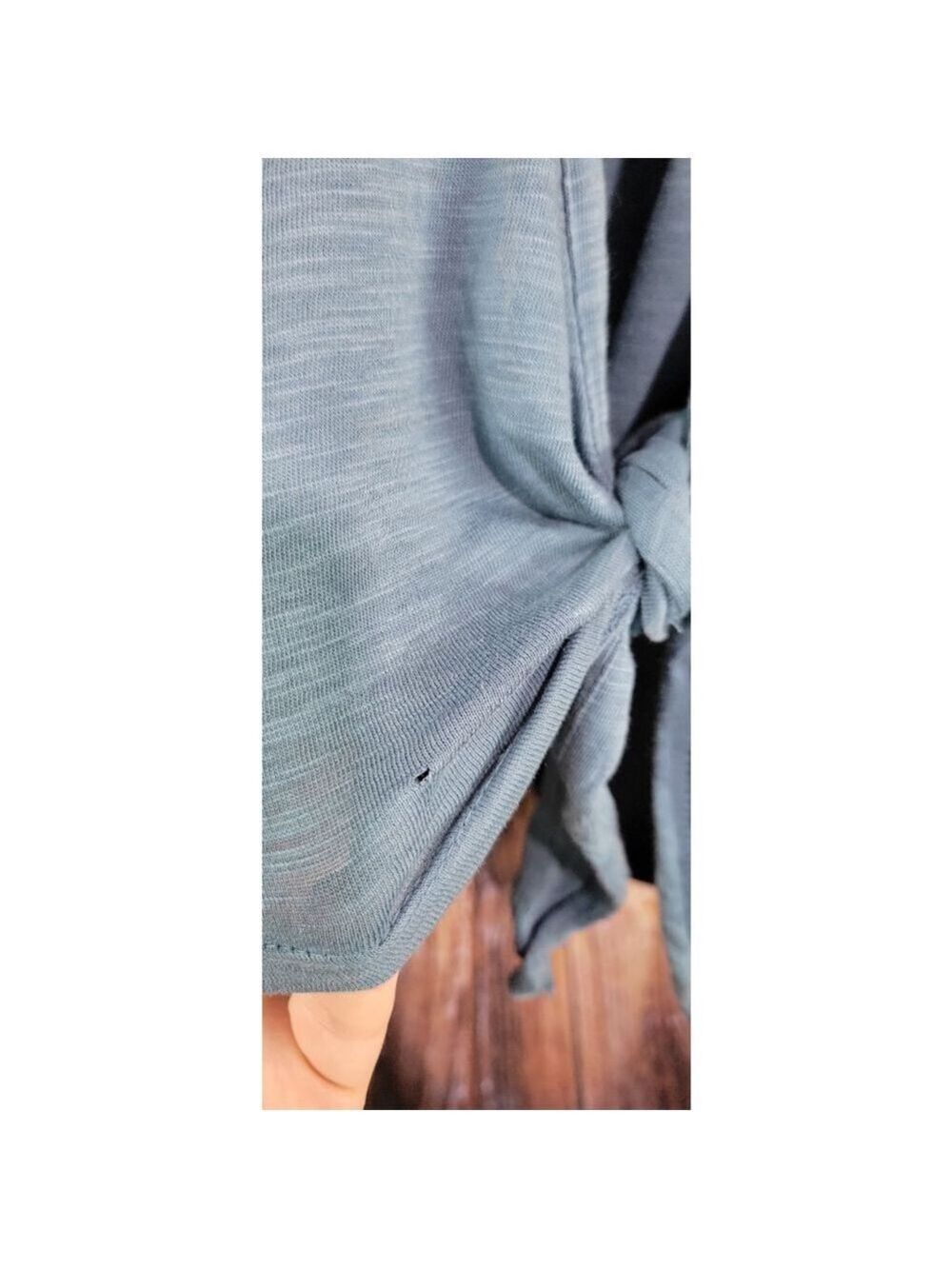 Eddie Bauer Blue Three Quarter Sleeve Top Women's Small Petite - Picture 6 of 8